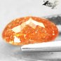 RARE NATURAL OVAL STARDUST HEMATITE ORANGE ILLUSION CONFETTI SUNSTONE 1.48 CT.