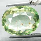 11.39 CT.UNIQUE RARE NATURAL OVAL HEMATITE KIWI GREEN ILLUSION CONFETTI SUNSTONE