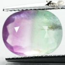 5.98 CT.RARE NATURAL BANDED RICH PURPLE WHITE GREEN LAYERS CLEARLY FLUORITE