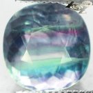 9.58 CT.RARE NATURAL CUSHION RICH GREEN PURPLE ZONE CLEARLY VIETNAM FLUORITE GEM