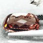8.14 CT.VVS 1 FULL FIRE NATURAL CUSHION RICH PADPARADSCHA ORANGE PINK ZIRCON