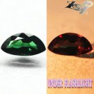 RARE FLAWLESS NATURAL TOP CHROME GREEN NANDAGALA COLOR CHANGE GARNET 0.69 CT.
