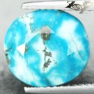 4.38 CT.RARE NATURAL OVAL GOLDEN PYRITE MATRIX BLACK SPIDER WEB CYAN TURQUOISE