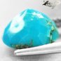 3.39 CT.RARE GRADE NATURAL OVAL GOLDEN PYRITE MATRIX VEIN CYAN BLUE TURQUOISE