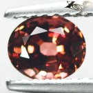 RARE CLR EYE CLEAN FULL FIRE NATURAL OVAL TOP PADPARADSCAH MALAYA GARNET 1.06 CT.