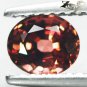 RARE CLR EYE CLEAN FULL FIRE NATURAL OVAL TOP PADPARADSCAH MALAYA GARNET 1.06 CT.