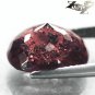 9.52 CT.BIG STRANG NATURAL OVAL RICH ORANGE PINK BLACK CRYSTAL MATRIX MALAYA GARNET