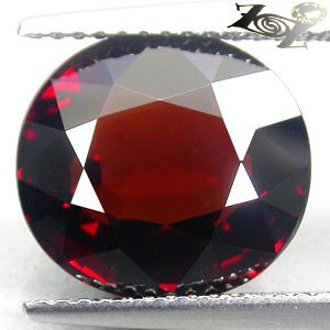 7.78 CT.FLAWLESS BIG NATURAL OVAL RED ORANGE TANZANIA SPESSARTITE GARNET GEM