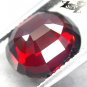 7.78 CT.FLAWLESS BIG NATURAL OVAL RED ORANGE TANZANIA SPESSARTITE GARNET GEM