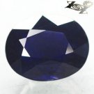 7.73 CT.BIG RARE COLOR NATURAL OVAL TOP CORNFLOWER BLUE BIAXIAL CORDIERITE IOLITE