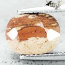 3.7 CT.RARE STRANGE NATURAL OVAL MOCHA CAPPUCINO ESPRESSO BROWN PICTURE JASPER