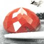 3.69 CT.UNIQUE RARE NATURAL OVAL WAVE CRYSTAL WHITE ORANGE RED JASPER GEM