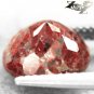 4 CT.NATURAL OVAL BROWN RED BLACK CRYSTAL WHITE AFRICA RAINBOW JAPSER GEMSTONE