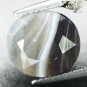 5.13 CT.Natural Oval 10*11.5 mm. Milky White Honey Brown Layers Zebra Sardonyx