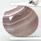 3.27 CT.Natural Oval 9*10 mm. Banded Red Brown Gray Clear Africa Zebra Sardonyx