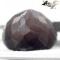 5.73 CT.Natural Oval 10*11 mm. Milky White Honey Brown Layers Zebra Sardonyx Gem