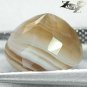 5.56 CT.Natural Oval 9.5*11 mm. Honey Brown White Layers Clear Zebra Sardonyx