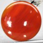 15.16 CT.Natural Round 20.2 mm. Sunset Yellow Orange Layers Africa Sardonyx Gems
