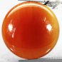15.05 CT.Natural Round Cabochon 20 mm. Sunset Orange Red Africa Carnelian Agate