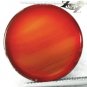 17.25 CT.Natural Round Cabochon 20 mm. Banded Orange Red Yellow Africa Carnelian