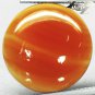 16.14 CT.Natural Round 20 mm. Banded Yellow Orange Layer Clear Sardonyx Gemstone