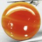 16.14 CT.Natural Round 20 mm. Banded Yellow Orange Layer Clear Sardonyx Gemstone