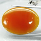 24.29 CT.Natural Oval 22*30 mm. Intense Sunset Red Orange Carnelian Agate 瑪瑙