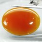 24.29 CT.Natural Oval 22*30 mm. Intense Sunset Red Orange Carnelian Agate 瑪瑙