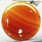 17.04 CT.Natural Round 22 mm. Intense Yellow Orange Layers Clear Sardonyx Gems