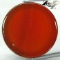 30.87 CT.Natural Round 22 mm. Banded Red Orange Africa Sardonyx Carnelian Gems