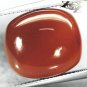 13.26 CT.VVS 1 Natural Cushion 14.5*16.5 mm. Sunset Orange Red Africa Carnelian