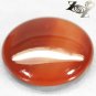 48.97 CT.Natural Round 30 mm.Banded Sunset Red Orange Africa Sardonyx Gemstone