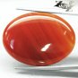 27.8 CT.Natural Oval 22*30 mm. Yellow Orange Red Layers Clear Sardonyx Agate Gem