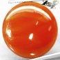 14.98 CT.Natural Round 20 mm. Yellow Orange Layers Clear Africa Sardonyx Agate