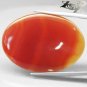 21.54 CT.Natural Oval 25*34 mm. Intense Sunset Red Orange Layers Clear Carnelian