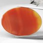 21.54 CT.Natural Oval 25*34 mm. Intense Sunset Red Orange Layers Clear Carnelian