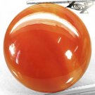 20.01 CT.Natural Round 22 mm. Banded Sunset Red Orange Africa Carnelian Sardonyx