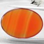 12.78 CT.Natural Oval 18*25 mm. Intense Orange Yellow Layer Clear Sardonyx Gems