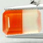 2.26 Ct.Strange Unique Natural Emerald 7*11 mm. Crystal White Orange Sardonyx