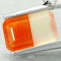 2.26 Ct.Strange Unique Natural Emerald 7*11 mm. Crystal White Orange Sardonyx
