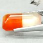 2.26 Ct.Strange Unique Natural Emerald 7*11 mm. Crystal White Orange Sardonyx