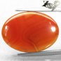 13.17 CT.Natural Oval 18*25 mm. Banded Sunset Red Orange Africa Sardonyx Carnelian
