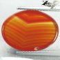 8.4 CT.Natural Oval 13*18 mm. Banded Red Orange Clear Africa Sardonyx Carnelian