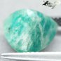 4.26 CT.Natural Trillion 11 mm. White Scheen Aqua Green Microcline Amazonite Gem