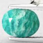2.46 CT.Natural Oval 7*9 mm. White Streaks Intense Aqua Blue Green Amazonite 天河