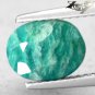 2.46 CT.Natural Oval 7*9 mm. White Streaks Intense Aqua Blue Green Amazonite 天河