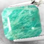 6.15 CT.Natural Emerald 10*12 mm .White Streaks Whole Piece Aqua Green Amazonite