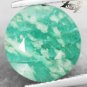 5.36 CT.Natural Round 11mm White Streaks Intense Green Microcline Amazonite &aring;&curren;&copy;&aelig;&sup2;&sup3;