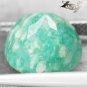 5.36 CT.Natural Round 11mm White Streaks Intense Green Microcline Amazonite &aring;&curren;&copy;&aelig;&sup2;&sup3;
