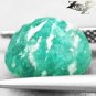 5.05 CT.Natural Oval 10*11 mm White Streaks Intense Aqua Blue Green Amazonite 天河